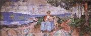 Edvard Munch Alma mater oil painting